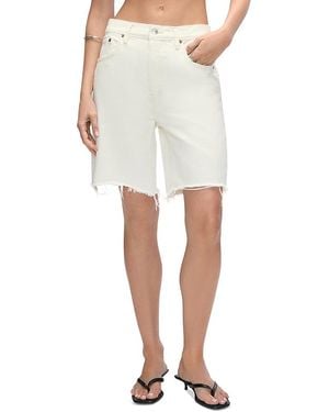 RE/DONE 90S Comfy Mid Rise Jean Shorts - White
