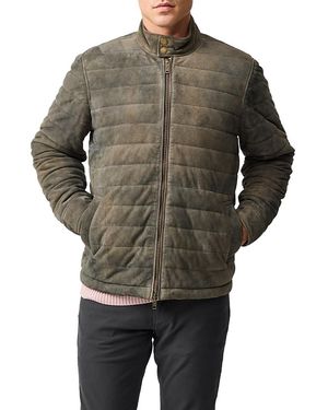 Rodd & Gunn Long Island Quilted Suede Jacket - Gray