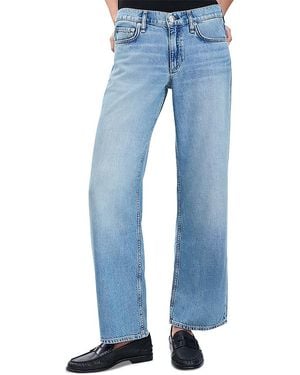 Rag & Bone Saige Low Rise Ankle Straight Jeans - Blue
