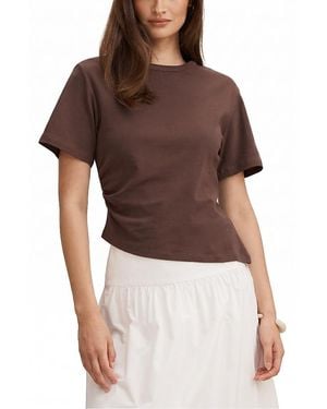 EVER NEW Saskia Boxy Tee - Brown
