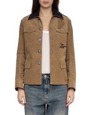 Zadig & Voltaire Veram Corduroy Jacket - Brown