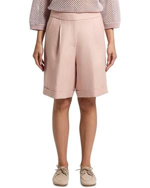 Peserico Linen Bermuda Shorts - Pink