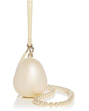 Simone Rocha Faux Crossbody Micro Egg Bag - White