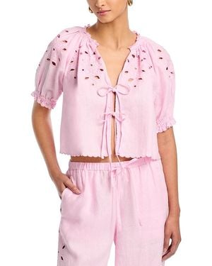 Rails Lizbeth Linen Top - Pink