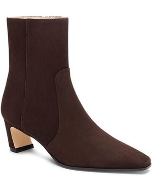 Stuart Weitzman Stassi 50 Suede Ankle Boots - Brown