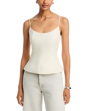 Aqua A Line Cami Top - White