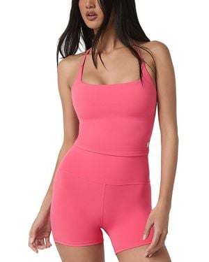 Vuori Allthefeels Strappy Back Tank Top - Pink