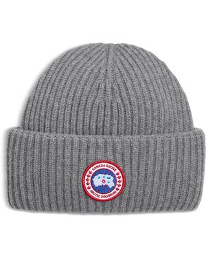 Canada Goose Wool & Cashmere Ribbed Hat - Gray