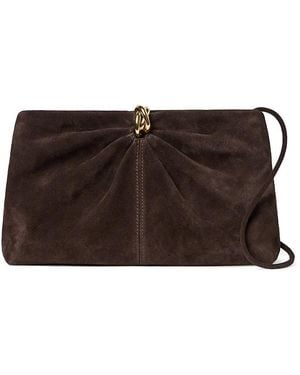 Loeffler Randall Corrine Small Multi Ring Gathered Clutch - Brown