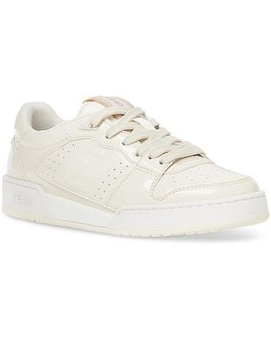 Fendi Match Patent Low Top Sneakers - White