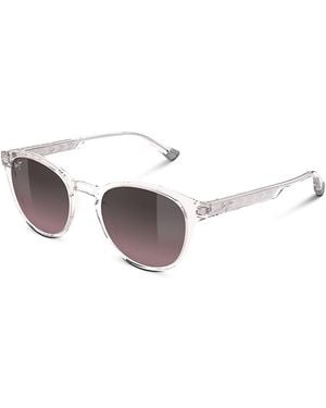Maui Jim Hiehie Round Sunglasses, 50Mm - White