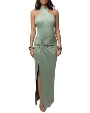 JLUXLABEL Charlotte Halter Maxi Dress - Green