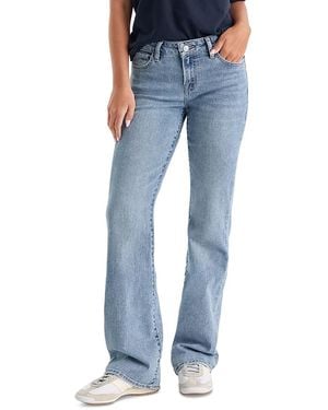 GOOD AMERICAN Good Low Rise Bootcut Jeans - Blue