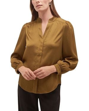 Hobbs Aubrey Satin Blouse - Brown