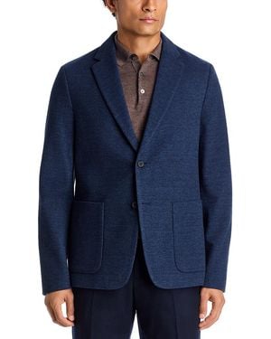Theory Clinton City Knit Twill Jersey Jacket - Blue