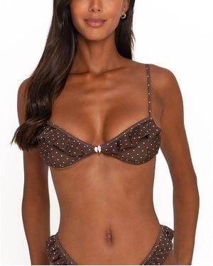 FAE Sorrento Swimwear Top - Brown