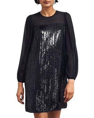 Hobbs Zariah Sequin Dress - Black