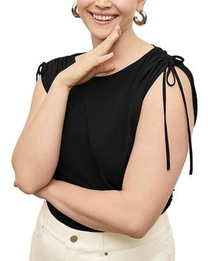 M.M.LaFleur M. M.Lafleur Dotty Light Jersey Top - Black