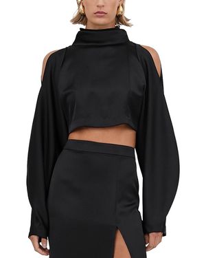 NonChalant Label Melanie Crop Top - Black