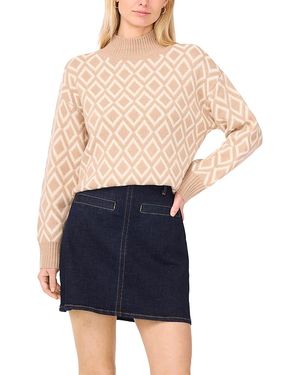 Vince Camuto Diamond Turtleneck Sweater - Blue
