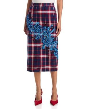 Essentiel Antwerp Essential Antwerp Kathee Embellished Midi Skirt - Blue