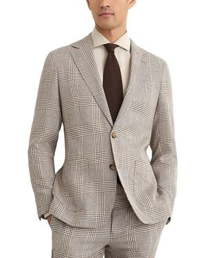 Reiss Tailored Fit Prince Of Wales Blazer - Gray