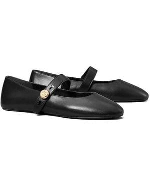 Tory Burch Romy Mary Jane Flats - Black