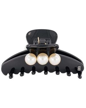 Alexandre De Paris Pearl Claw Clip - Black