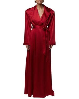 JLUXLABEL Satin Embrace Maxi Dress - Red