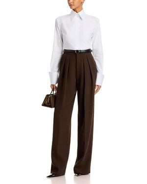 Sergio Hudson Cotton Wide Cuff Shirt - White