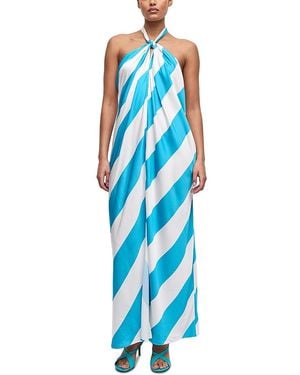 Ronny Kobo Chantelle Halter Dress - Blue