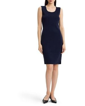 Ming Wang Sleeveless Knit Sheath Dress - Blue