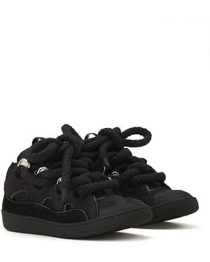 Lanvin Curb Snake Sneakers - Black