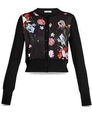 Erdem Cropped Cardigan - Black