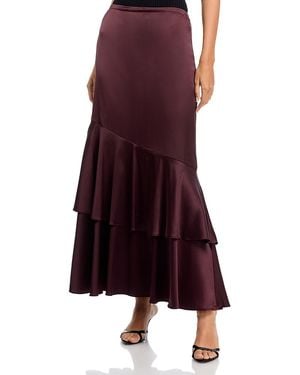 AREA STARS Tiered Maxi Skirt