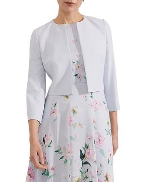 Hobbs Elize Crepe Jacket - Grey