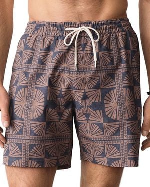 Marine Layer Lined Sport & Swim Short 6 - Blue