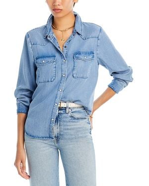Aqua Western Denim Shirt - Blue