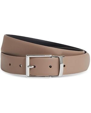 Reiss Ricky Reversible Leather Belt - Brown