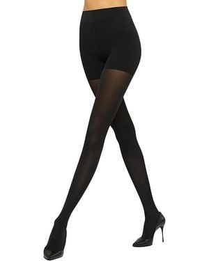 Wolford Tummy 66 Control Top Tights - Black