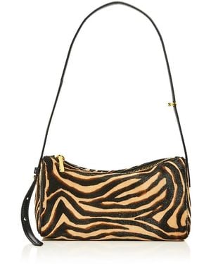 Veronica Beard Ziger Prism Calf Hair Shoulder Bag - Metallic
