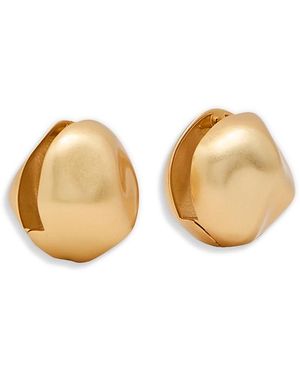 Reiss Tiara Sculptural Sphere Front To Back Earrings - Natural