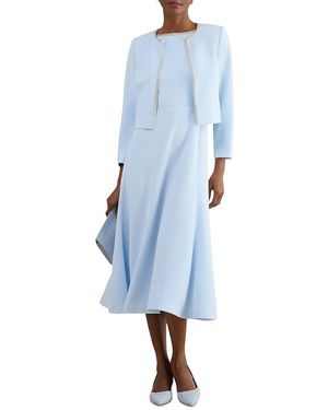 Hobbs Beatrix Cropped Jacket - Blue