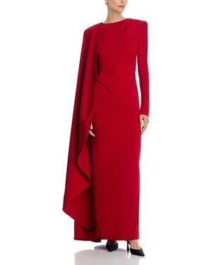 Rachel Gilbert Dion Cape Gown - Red