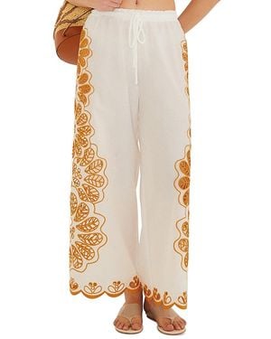 FARM Rio Palermo Pants Swim Cover-Up - Natural