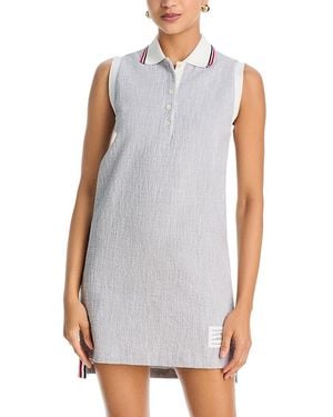 Thom Browne Sleeveless Polo Dress - Gray