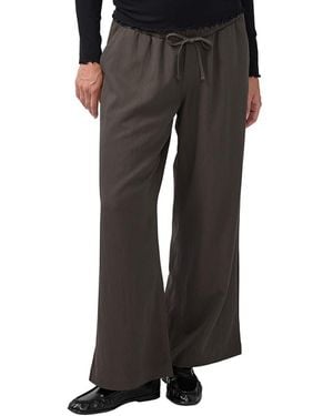 Ingrid & Isabel Over Belly Wide Leg Maternity Pant - Black