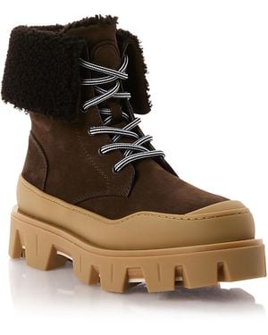 Moncler Peak Snowcap Ankle Boots - Brown