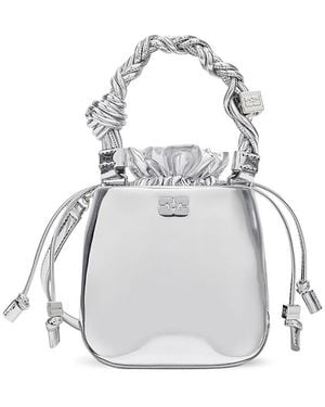 Ganni Bou Mini Bucket Bag - White