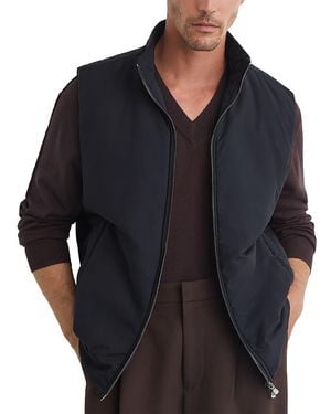 Reiss Axel Technical Gilet - Black